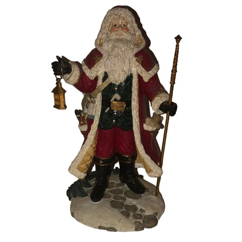Vintage '91 HAMILTON COLLECTION 8.5" Height "Father Christmas" England Santa Xma